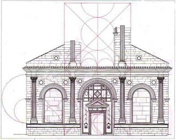 Sezioni auree della facciata del Tempio Malatestiano